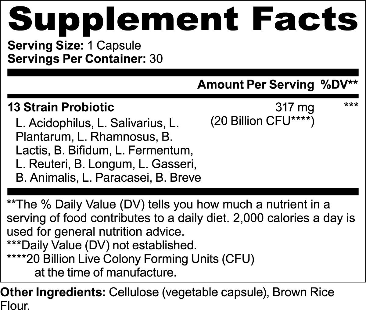 SafeHouse Probiotic 20 Billion